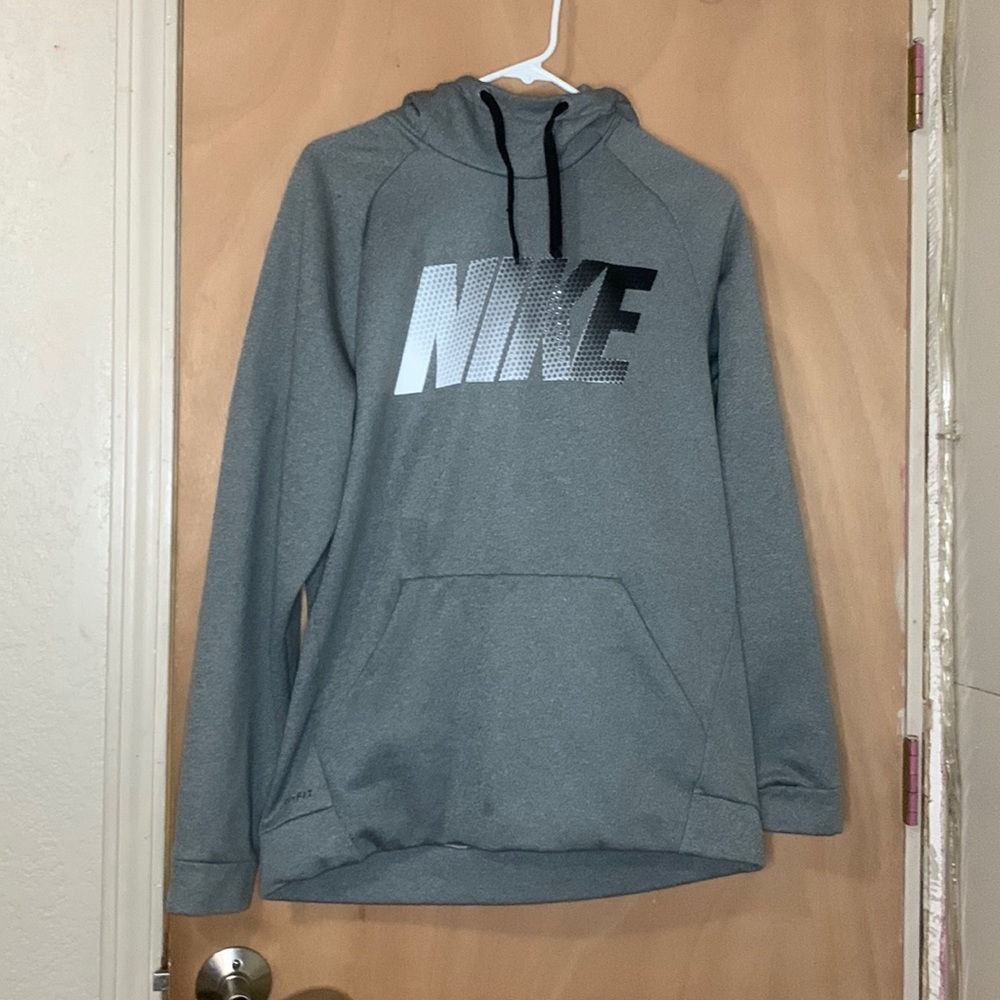 Gray Mens Nike Hoodie